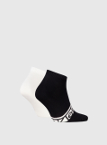 Black 2 Pack Sneaker Socks  Men