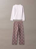 Pink Girls Pyjama Set - Icon Cotton Stretch  Girls