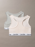 Multi 2 Pack Girls Bralettes - Icon Cotton Stretch  Girls