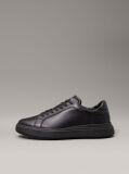 Black Leather Trainers  Men