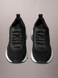 Black Trailblazer — Knit Mesh Runner Trainers  Men
