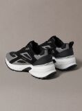 Black Knit Mesh Runner Sneakers  Men