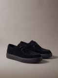 Black Suede Hybrid Cupsole Lace-Up Shoes  Men