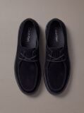 Black Suede Hybrid Cupsole Lace-Up Shoes  Men