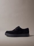 Black Suede Hybrid Cupsole Lace-Up Shoes  Men