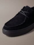 Black Suede Hybrid Cupsole Lace-Up Shoes  Men
