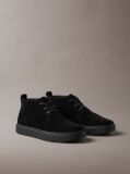 Black Suede Hybrid Cupsole Lace-Up Shoes  Men