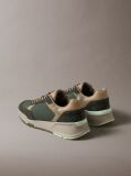 Green Suede Chunky Dad Sneakers  Men