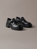 Black CK Bold - Leather Mary Jane Loafers  Women