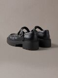 Black CK Bold - Leather Mary Jane Loafers  Women