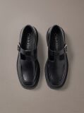 Black CK Bold - Leather Mary Jane Loafers  Women