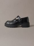 Black CK Bold - Leather Mary Jane Loafers  Women