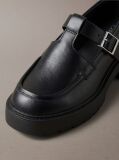 Black CK Bold - Leather Mary Jane Loafers  Women