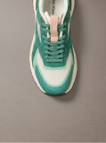 Green Knit Mesh Runner Sneakers  Women