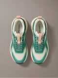 Green Knit Mesh Runner Sneakers  Women