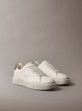 White Leather Durable Traction Chunky Trainers  Women