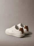 White Leather Durable Traction Chunky Trainers  Women