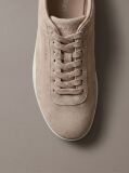 Beige Suede Hybrid Ballet Trainers  Women
