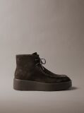 Brown Suede Platform Desert Boots  Women