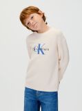 Beige Relaxed Logo Jumper  Boys