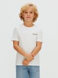 White Cotton Jersey T-Shirt  Boys