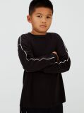 Black Relaxed Piping T-Shirt  Boys