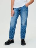 Denim Barrel Leg Logo Jeans  Girls