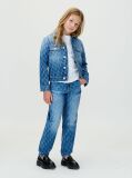 Denim Barrel Leg Logo Jeans  Girls