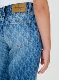 Denim Barrel Leg Logo Jeans  Girls