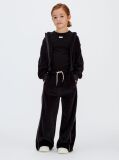 Black Wide Leg Velvet Joggers  Girls