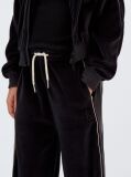 Black Wide Leg Velvet Joggers  Girls