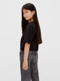 Black Boxy Logo T-Shirt  Girls
