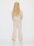Beige Relaxed Piping Jogging Suit  Girls