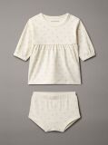 Beige Newborn Logo Dress  Newborn