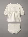 Beige Newborn Logo Dress  Newborn