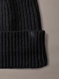 Black Kids' Ribbed Beanie  Kids Unisex