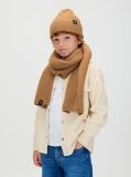 Brown Kids' Scarf & Beanie Set  Kids Unisex