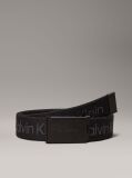 Black Kids' Canvas Logo Belt  Kids Unisex