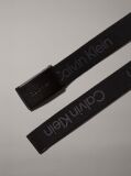 Black Kids' Canvas Logo Belt  Kids Unisex