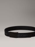 Black Kids' Canvas Logo Belt  Kids Unisex