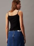 Black Slim Monogram Cami Top  Women