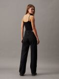 Black Cotton Stretch Monogram Bodysuit  Women