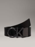 Black Reversible Leather Belt  Men