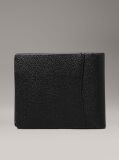 Black Leather Billfold Wallet  Men