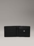 Black Leather Billfold Wallet  Men