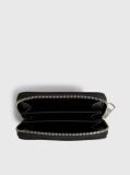 Black Logo Zip Around Wallet  Women