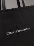 Black Large Slim Tote Bag  Women