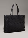 Black Woven Tote Bag  Women
