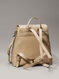 Beige Flap Backpack  Women
