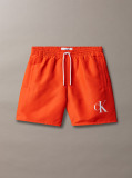 Red Boys Swim Shorts - CK Monogram  Boys